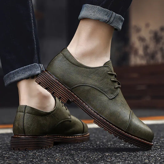Zapatos de Cuero Casual para Hombres