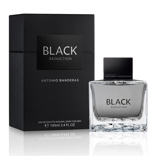 Antonio Banderas Seduction in Black para Hombres Eau de Toilette Spray 3.4 Oz