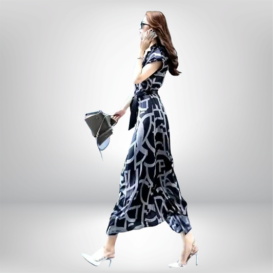 Vestido Chic de Verano Cuello O