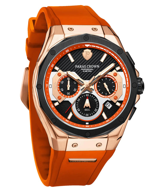 Reloj de lujo Paras Crown Sapphire Mirror para hombre