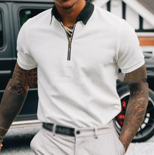 Camisa Polo con Cremallera