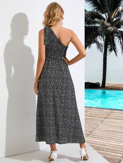 Vestido Midi Zoe de un Solo Hombro