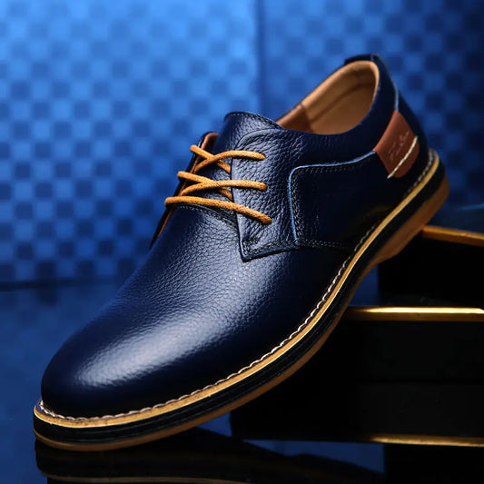 Zapatos de Vestir de Cuero Casual para Hombre - Estilo Británico