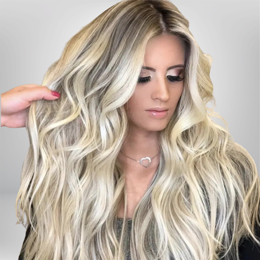 Peluca de Fibra Sintética Versátil - Cabello Largo y Rizado