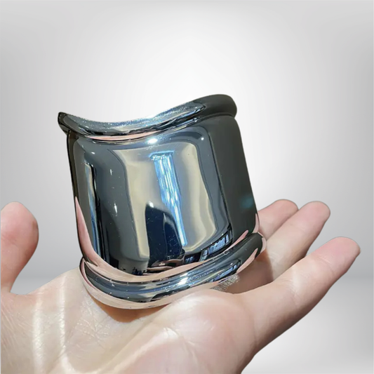 Pulsera Asimétrica de Onda Metálica Advanced Sense