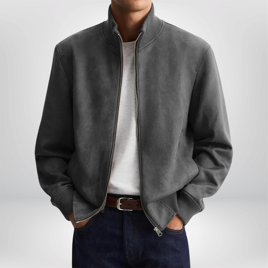 Chaqueta de tela de gamuza estilo urbano