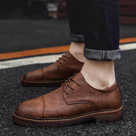 Zapatos de Cuero Casual para Hombres