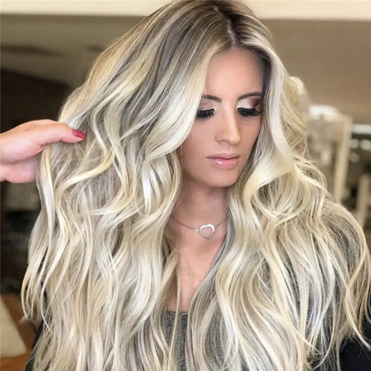 Peluca de Fibra Sintética Versátil - Cabello Largo y Rizado