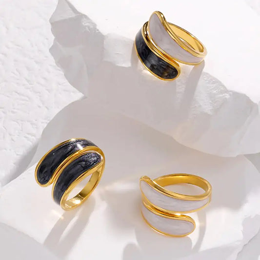 Anillo Ajustable de Acero de Titanio Personalizado para Mujeres