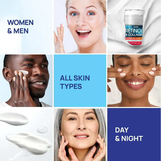 Crema de Retinol para la Cara con Colágeno e Hidratante con Ácido Hialurónico