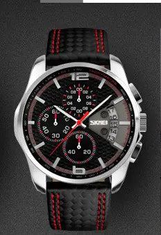 Reloj de Negocios de Cuarzo para Hombres Impermeable Genuino
