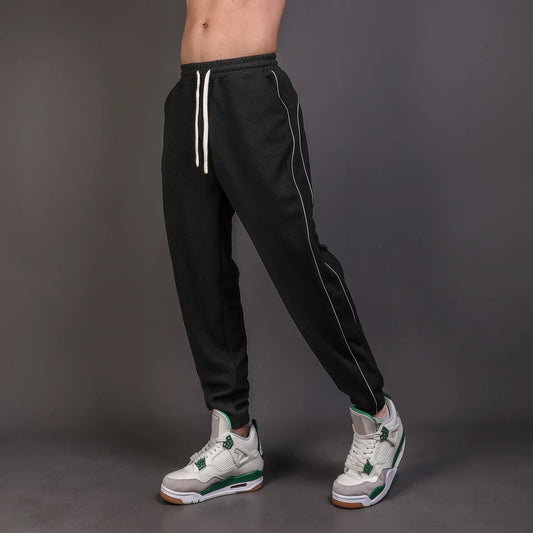 Pantalones Ajustados y Reflectantes con Tobillo Atado para Hombre