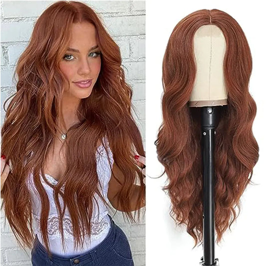 Peluca de Encaje para Mujeres con Pelo Rizado de Onda Grande