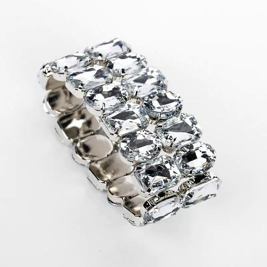 Pulsera de Moda Clásica Todo-Partido de Lujo con Estrás