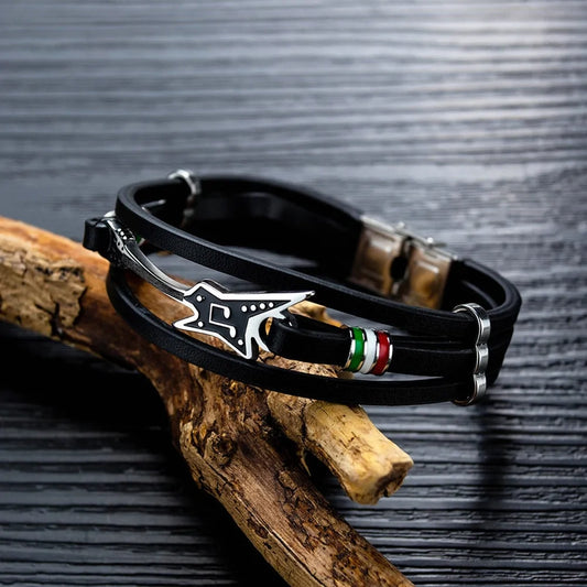 "pulseras de cuero trenzado: elegancia atemporal"