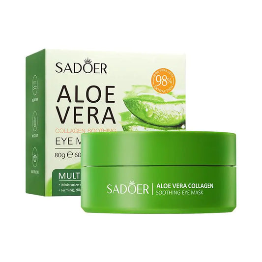 Parches Oculares de Aloe Vera OAKSII 60PCS para Ojeras y Bolsas