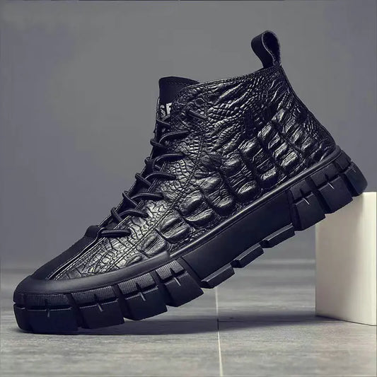 Zapatos Casuales de Cuero para Hombres para Otoño e Invierno