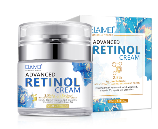 Crema Facial de Retinol con Ácido Hialurónico y Vitamina C