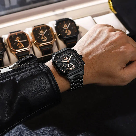 Reloj de Cuarzo Multifuncional Impermeable para Hombre