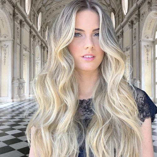 Peluca de Fibra Sintética Versátil - Cabello Largo y Rizado