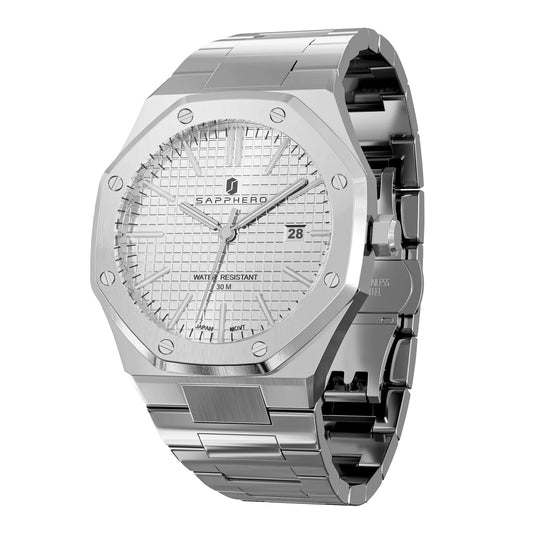 Reloj de cuarzo, octogonal, SAPPHERO Luxe