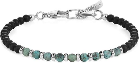 Pulsera GAVU Mate de Ónice y Turquesa Africana