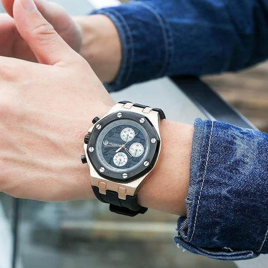 Reloj Cronógrafo Deportivo Impermeable con Calendario