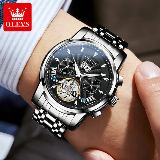 Reloj Automático OLEVS  Diamante Tourbillon