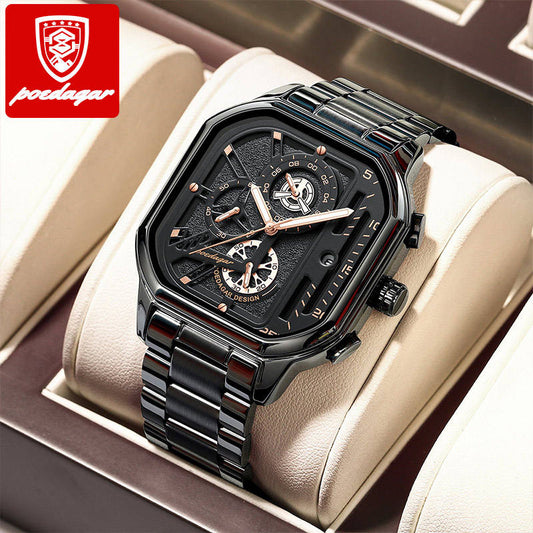 Reloj de Cuarzo Multifuncional Impermeable para Hombre