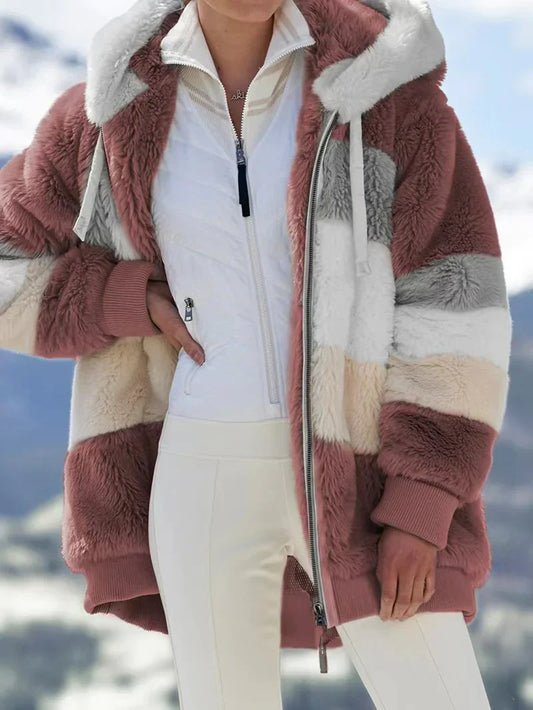 Chaqueta Holgada con Capucha para Mujer