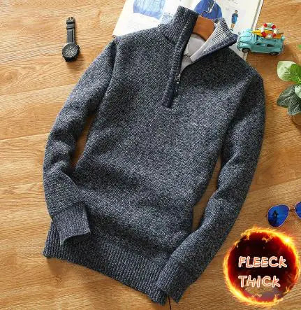 Suéteres de Punto con Forro Polar para Hombres