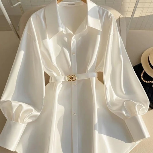 Camisa de Lujo Blanca para Mujer