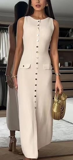 Vestidos Elegantes de Punto Largo