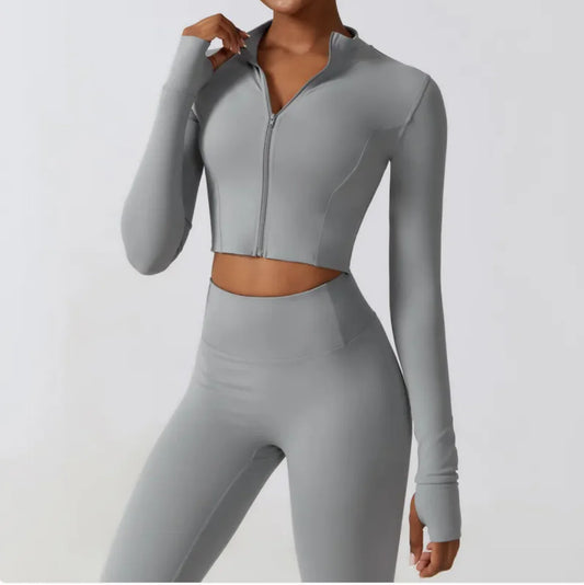 Chaqueta de Correr para Mujeres con Cremallera