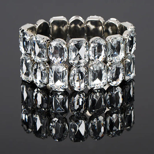 Pulsera de Moda Clásica Todo-Partido de Lujo con Estrás