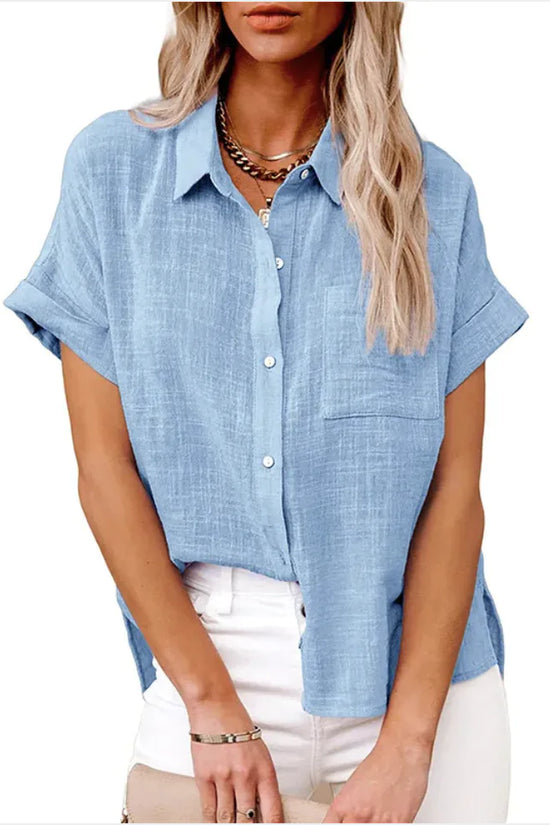 Blusa de Mezcla Natural Versátil