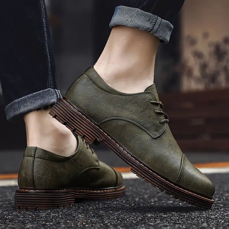 Zapatos de Cuero Casual para Hombres