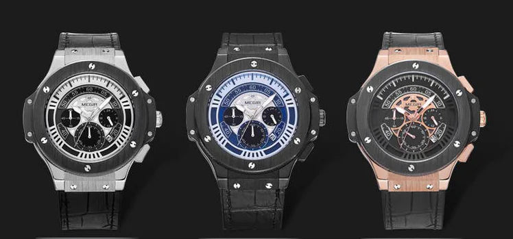 Reloj de Cuarzo Multifuncional Impermeable para Hombres