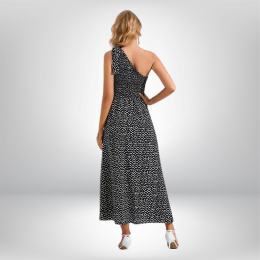Vestido Midi Zoe de un Solo Hombro