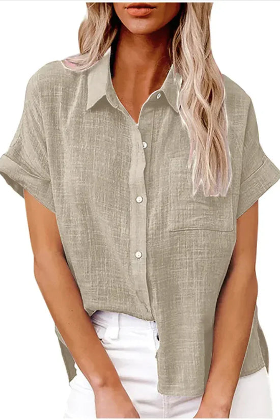 Blusa de Mezcla Natural Versátil
