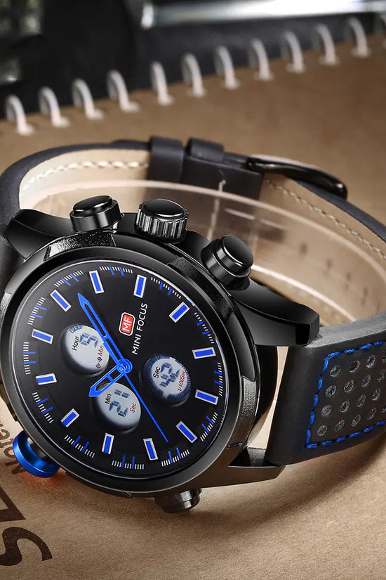 MINI FOCUS Reloj Deportivo de Cuarzo Impermeable para Hombre