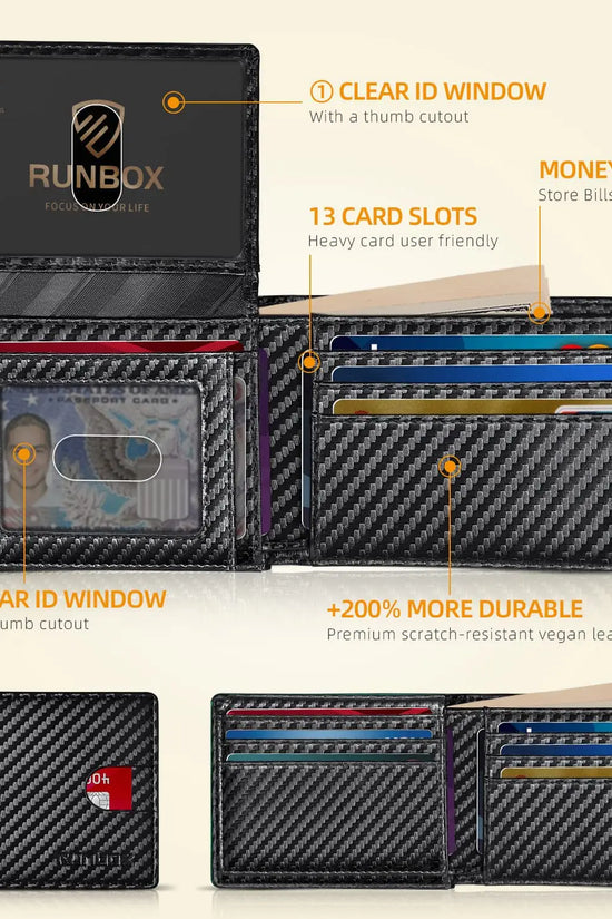 Cartera RUNBOX para Hombre: Elegancia y Protección aaa