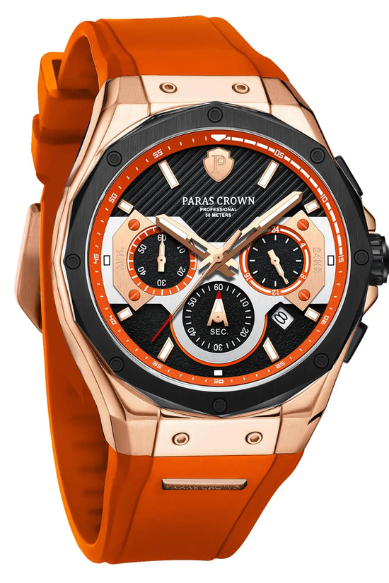 Reloj de lujo Paras Crown Sapphire Mirror para hombre