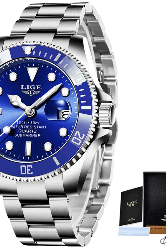 Reloj de Cuarzo Impermeable para Hombre