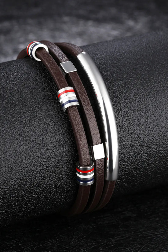 Pulsera de Cuero Trenzado para Hombres