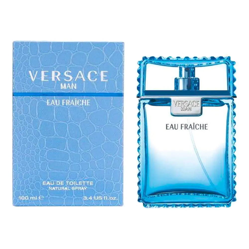 Versace Man Eau Fraiche de Versace para Hombres 3.4 oz Eau de Toilette en Spray
