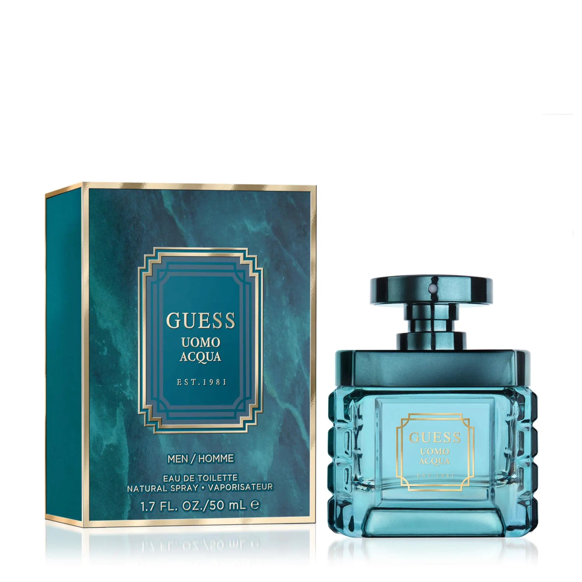 GUESS Uomo Acqua Eau de Toilette Spray Colonia Para Hombres 1.7 Fl. Oz.