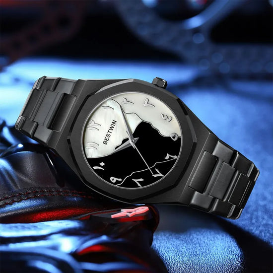 Reloj de Cuarzo con Correa de Acero Simple