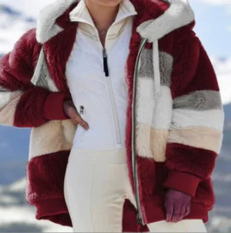 Chaqueta Holgada con Capucha para Mujer