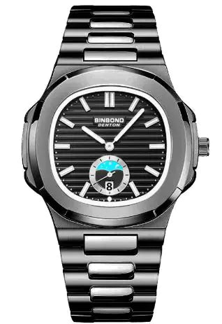 Reloj de cuarzo con correa de acero Retro
